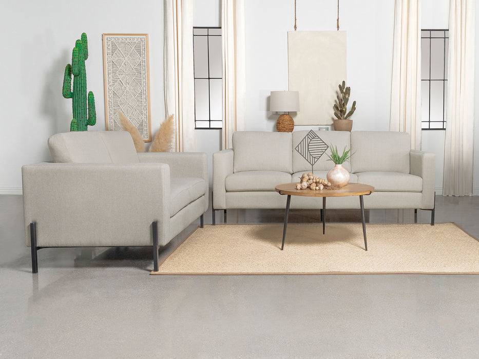 Tilly Upholstered Track Arms Sofa Set - Premium Living Room Set from Coaster Z2 Standard - Just $1458! Shop now at Furniture Wholesale Plus  We are the best furniture store in Nashville, Hendersonville, Goodlettsville, Madison, Antioch, Mount Juliet, Lebanon, Gallatin, Springfield, Murfreesboro, Franklin, Brentwood