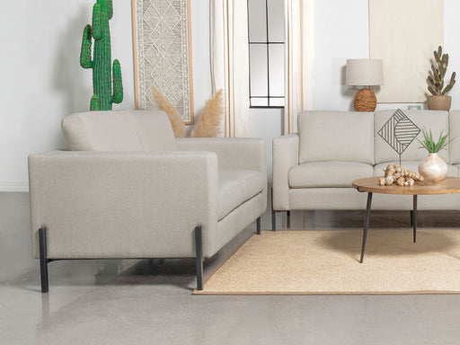 Tilly Upholstered Track Arms Loveseat - Premium Loveseat from Coaster Z2 Standard - Just $678! Shop now at Furniture Wholesale Plus  We are the best furniture store in Nashville, Hendersonville, Goodlettsville, Madison, Antioch, Mount Juliet, Lebanon, Gallatin, Springfield, Murfreesboro, Franklin, Brentwood