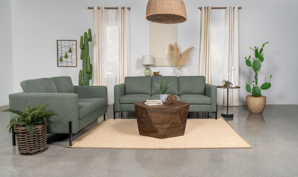 Tilly Upholstered Track Arms Sofa Set - Premium Living Room Set from Coaster Z2 Standard - Just $1458! Shop now at Furniture Wholesale Plus  We are the best furniture store in Nashville, Hendersonville, Goodlettsville, Madison, Antioch, Mount Juliet, Lebanon, Gallatin, Springfield, Murfreesboro, Franklin, Brentwood