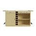 Cambrie - Bar Table With LED - Off-White And Natural – Home Bars by Elements International at Furniture Wholesale Plus , Nashville furniture store