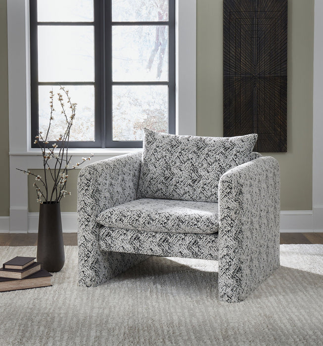 Kenbell - Accent Chair - Black / White – Accent Chairs by Signature Design by Ashley® at Furniture Wholesale Plus , Nashville furniture store