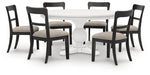 Greddinton - Round Dining Table Set - Black Chairs – 5 Piece Dining Room Sets by Signature Design by Ashley® at Furniture Wholesale Plus , Nashville furniture store