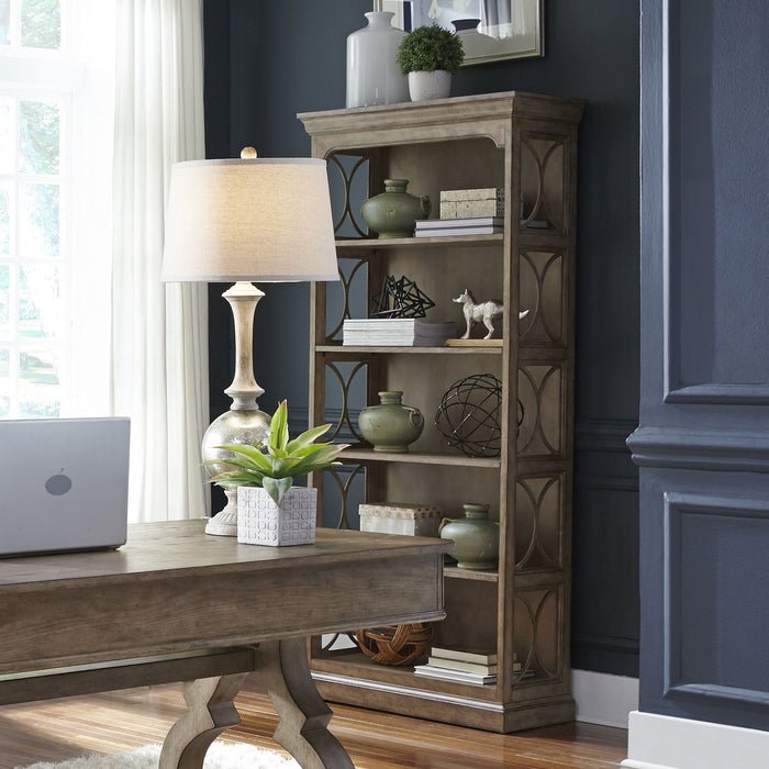 Simply Elegant - Bookcase - Heathered Taupe – Standard Bookcases by Liberty Furniture at Furniture Wholesale Plus , Nashville furniture store