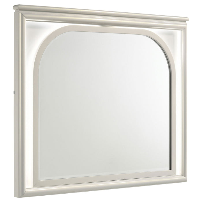 Olivia - LED Dresser Mirror - Pearl White – Mirrors by Coaster Fine Furniture at Furniture Wholesale Plus , Nashville furniture store