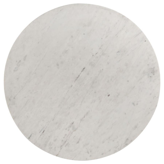 Astoria - Round Genuine Marble Coffee Table - White – Coffee Tables by Coaster Fine Furniture at Furniture Wholesale Plus , Nashville furniture store