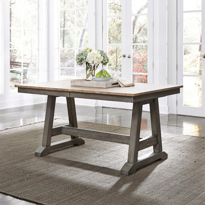 Lindsey Farm - Trestle Table Set – 5 Piece Dining Room Sets by Liberty Furniture at Furniture Wholesale Plus , Nashville furniture store
