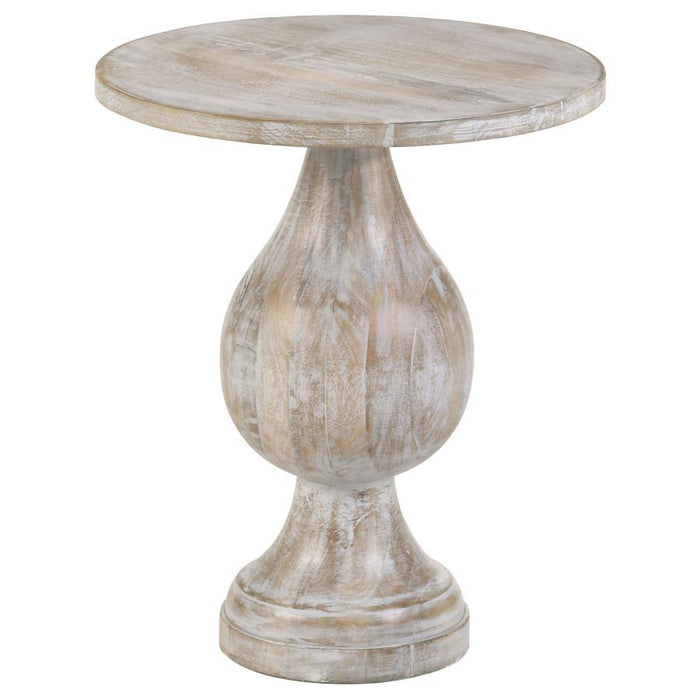 Dianella - Round Pedestal Base Accent Side Table – Side Tables by CoasterEssence at Furniture Wholesale Plus , Nashville furniture store