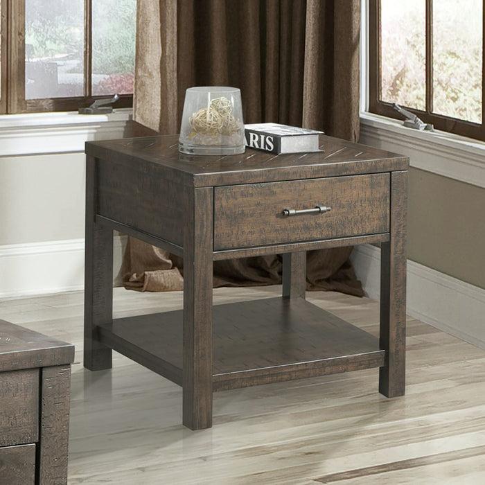 Jax - End Table - Dark Walnut – End Tables by Elements International at Furniture Wholesale Plus , Nashville furniture store