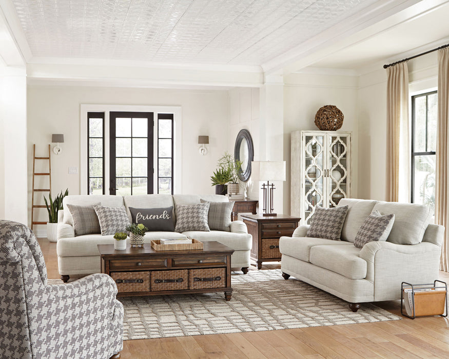 Glenn 2-piece Cushion Back Living Room Set Light Grey - Premium Living Room Set from Coaster Z2 Standard - Just $2058! Shop now at Furniture Wholesale Plus  We are the best furniture store in Nashville, Hendersonville, Goodlettsville, Madison, Antioch, Mount Juliet, Lebanon, Gallatin, Springfield, Murfreesboro, Franklin, Brentwood