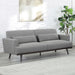 Blake Upholstered Sofa with Track Arms Sharkskin and Dark Brown - Premium Sofa from Coaster Z2 Standard - Just $710! Shop now at Furniture Wholesale Plus  We are the best furniture store in Nashville, Hendersonville, Goodlettsville, Madison, Antioch, Mount Juliet, Lebanon, Gallatin, Springfield, Murfreesboro, Franklin, Brentwood