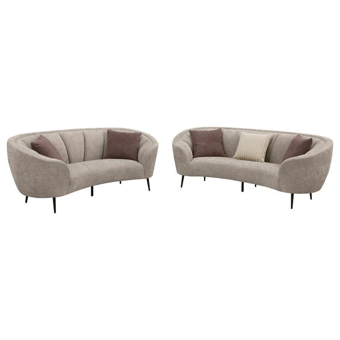 Ellorie - Upholstered Curved Sofa Set - Premium Stationary Sofas & Loveseats from Coaster Fine Furniture - Just $2339! Shop now at Furniture Wholesale Plus  We are the best furniture store in Nashville, Hendersonville, Goodlettsville, Madison, Antioch, Mount Juliet, Lebanon, Gallatin, Springfield, Murfreesboro, Franklin, Brentwood