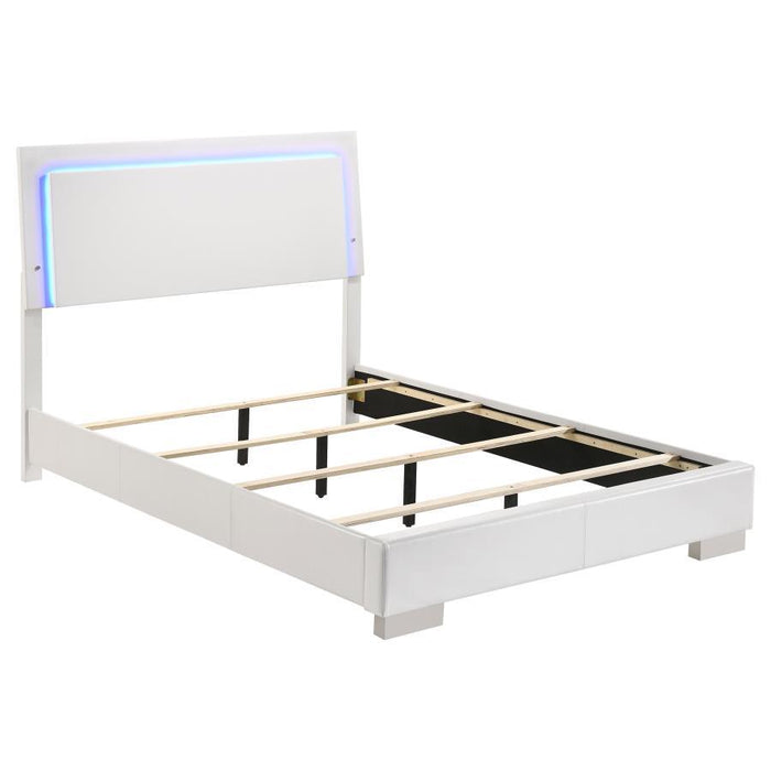 Felicity - Wood LED Panel Bed - Premium Panel Beds from CoasterEssence - Just $439! Shop now at Furniture Wholesale Plus  We are the best furniture store in Nashville, Hendersonville, Goodlettsville, Madison, Antioch, Mount Juliet, Lebanon, Gallatin, Springfield, Murfreesboro, Franklin, Brentwood