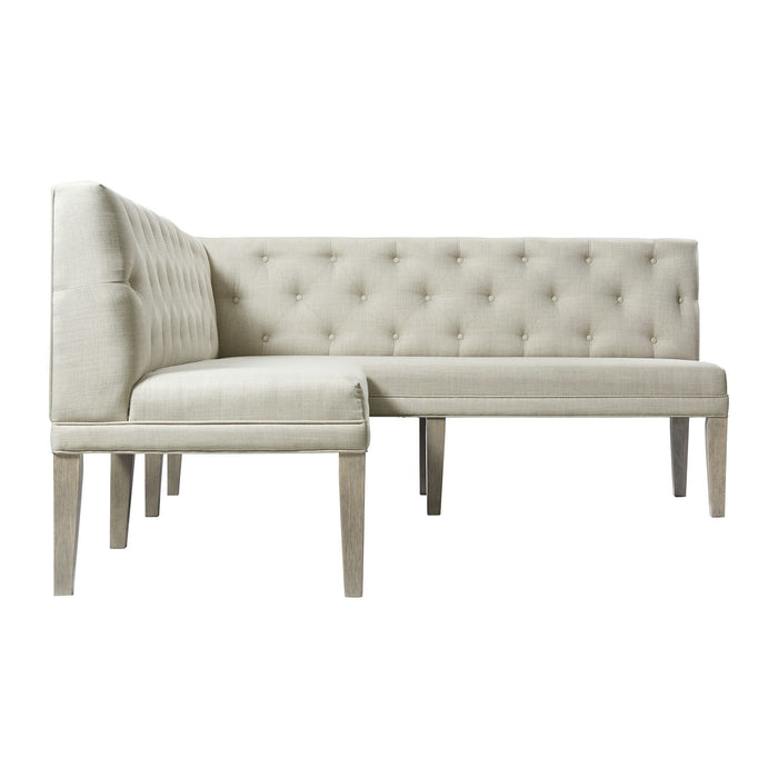 Peyton - Sectional Sofa Dining Set - Gray – Upholstered Benches by Elements International at Furniture Wholesale Plus , Nashville furniture store