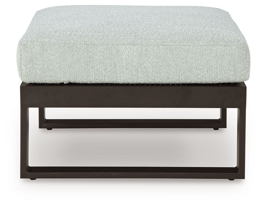 Beachloft - Black / Gray - Ottoman With Cushion - Premium Ottomans from Signature Design by Ashley® - Just $398! Shop now at Furniture Wholesale Plus  We are the best furniture store in Nashville, Hendersonville, Goodlettsville, Madison, Antioch, Mount Juliet, Lebanon, Gallatin, Springfield, Murfreesboro, Franklin, Brentwood