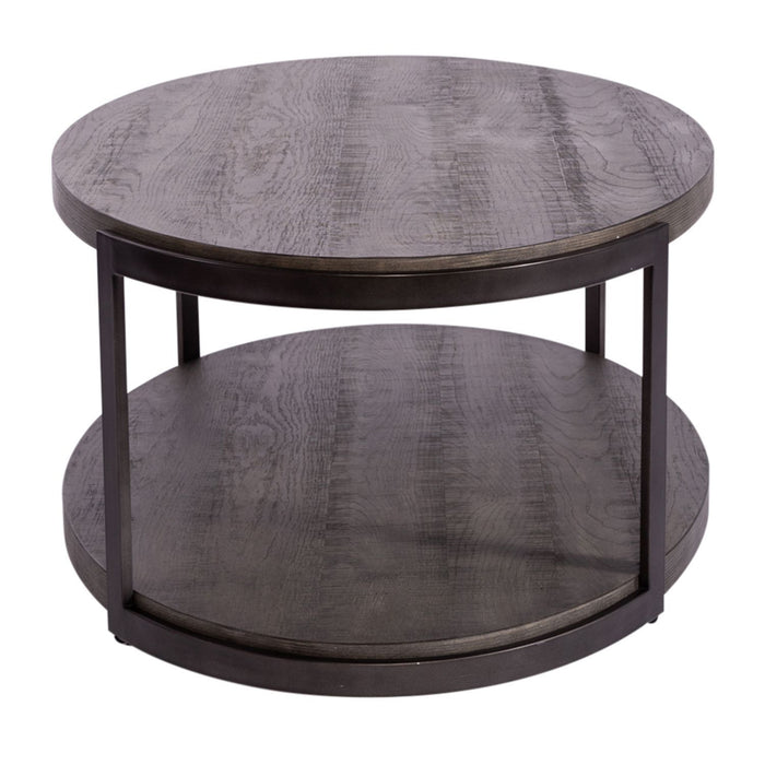 Modern View - Oval Cocktail Table - Dark Gray – Cocktail Tables by Liberty Furniture at Furniture Wholesale Plus , Nashville furniture store