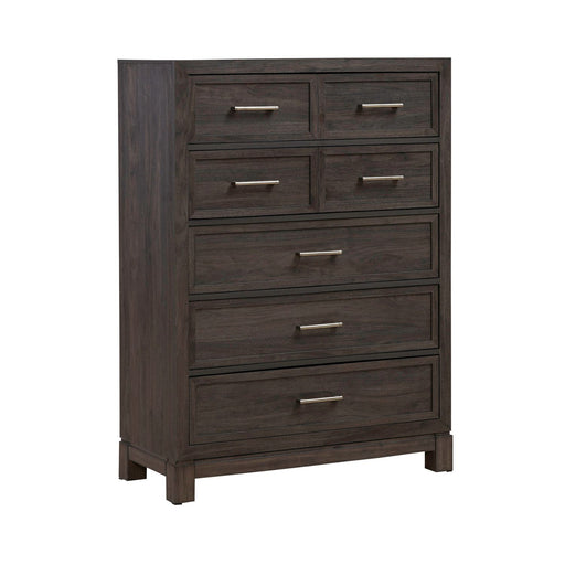Modern Edge - 5 Drawer Chest - Caffe – Accent Chests by Liberty Furniture at Furniture Wholesale Plus , Nashville furniture store