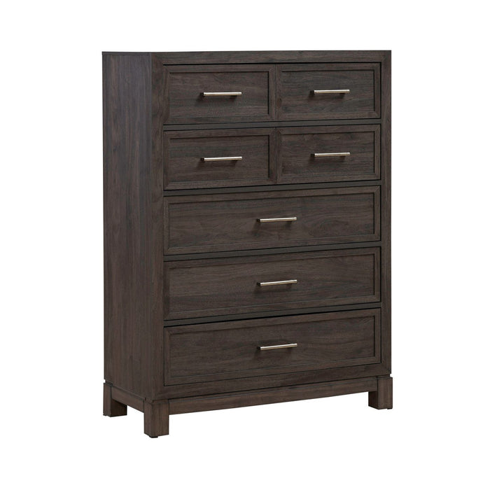 Modern Edge - 5 Drawer Chest - Caffe – Accent Chests by Liberty Furniture at Furniture Wholesale Plus , Nashville furniture store