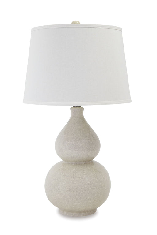 Saffi - Ceramic Table Lamp  - Cream – Table Lamps by Signature Design by Ashley® at Furniture Wholesale Plus , Nashville furniture store