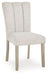 Larawyn - Dining Upholstered Side Chair (Set of 2) - Bisque – Chair Sets by Signature Design by Ashley® at Furniture Wholesale Plus , Nashville furniture store