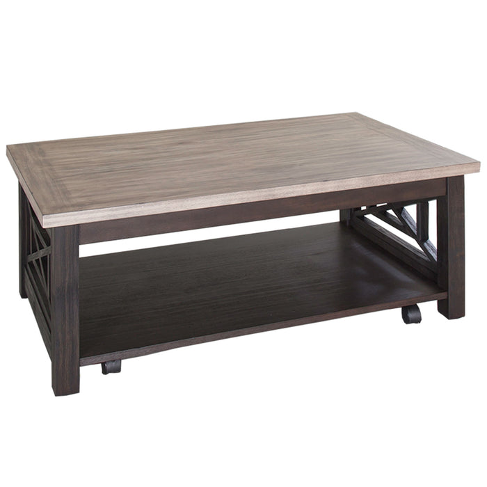 Heatherbrook - 3 Piece Table Set (1 Cocktail 2 End Tables) - Charcoal & Ash – Table Sets by Liberty Furniture at Furniture Wholesale Plus , Nashville furniture store