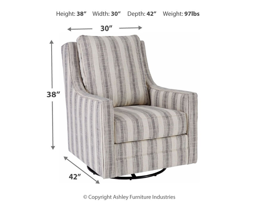 Kambria - Swivel Glider Accent Chair - Premium Swivel Glider Chairs from Signature Design by Ashley® - Just $558! Shop now at Furniture Wholesale Plus  We are the best furniture store in Nashville, Hendersonville, Goodlettsville, Madison, Antioch, Mount Juliet, Lebanon, Gallatin, Springfield, Murfreesboro, Franklin, Brentwood