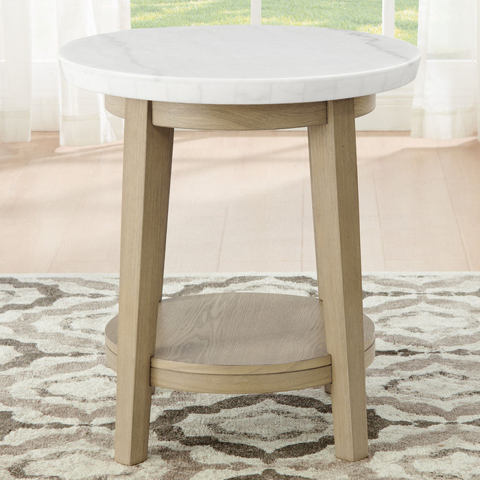 Vida - Marble Top Round Table – Coffee Tables by Steve Silver Furniture at Furniture Wholesale Plus , Nashville furniture store