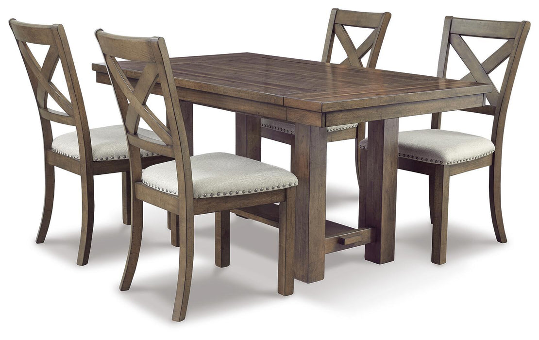 Moriville - Rectangular Dining Room Extension Table - Grayish Brown – Dining Tables with Extensions by Signature Design by Ashley® at Furniture Wholesale Plus , Nashville furniture store