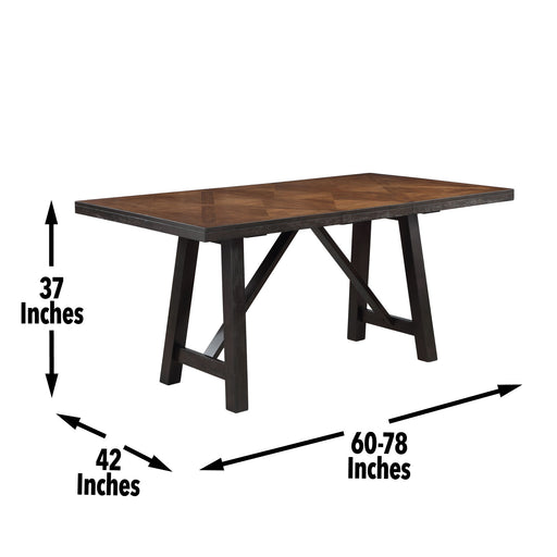 Halle - Counter Table With 18" Leaf - Dark Brown - Premium Counter Tables from Steve Silver Furniture - Just $649! Shop now at Furniture Wholesale Plus  We are the best furniture store in Nashville, Hendersonville, Goodlettsville, Madison, Antioch, Mount Juliet, Lebanon, Gallatin, Springfield, Murfreesboro, Franklin, Brentwood
