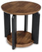 Kraeburn - Round End Table - Brown / Black – End Tables by Signature Design by Ashley® at Furniture Wholesale Plus , Nashville furniture store