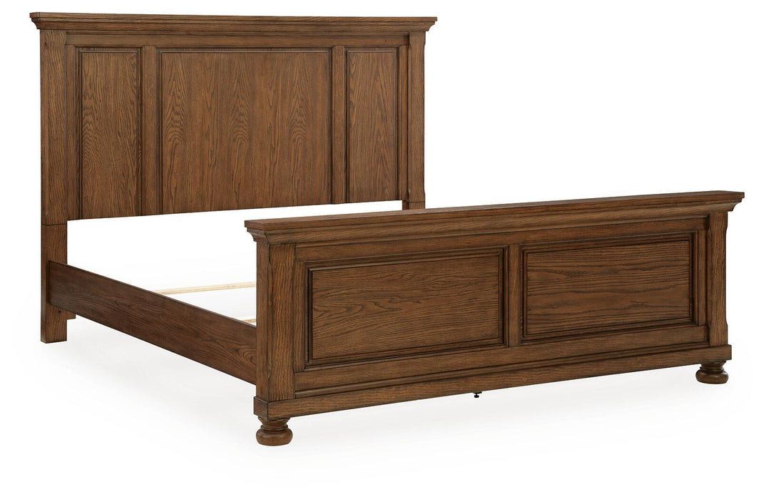 Zackaryn - King Panel Bed - Warm Brown – Panel Beds by Signature Design by Ashley® at Furniture Wholesale Plus , Nashville furniture store
