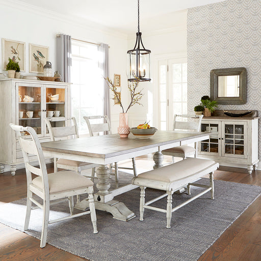 Whitney - Trestle Table Set – 5 Piece Dining Room Sets by Liberty Furniture at Furniture Wholesale Plus , Nashville furniture store