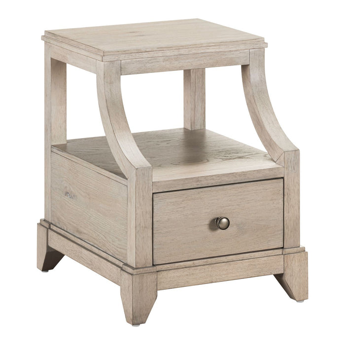 New Haven - Chairside Table - Sanctuary White – Chair Side Tables by Liberty Furniture at Furniture Wholesale Plus , Nashville furniture store