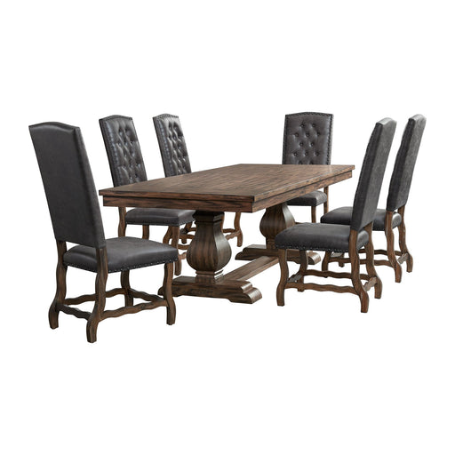 Gramercy - Dining Set – 6 Piece Dining Room Sets by Elements International at Furniture Wholesale Plus , Nashville furniture store