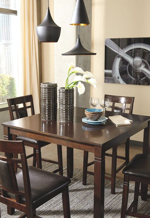 Bennox - Brown - DRM Counter Table Set (Set of 5) - Premium 5 Piece Dining Room Sets from Signature Design by Ashley® - Just $518! Shop now at Furniture Wholesale Plus  We are the best furniture store in Nashville, Hendersonville, Goodlettsville, Madison, Antioch, Mount Juliet, Lebanon, Gallatin, Springfield, Murfreesboro, Franklin, Brentwood