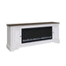 Fireplace TV Consoles - 244 82" Console With Fire FTS - White – Fireplace TV Stands by Liberty Furniture at Furniture Wholesale Plus , Nashville furniture store