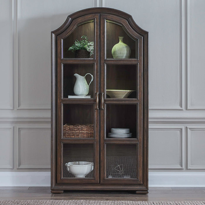 Providence Park - Bunching Display Cabinet - Chateau Brown – Display Cabinets by Liberty Furniture at Furniture Wholesale Plus , Nashville furniture store