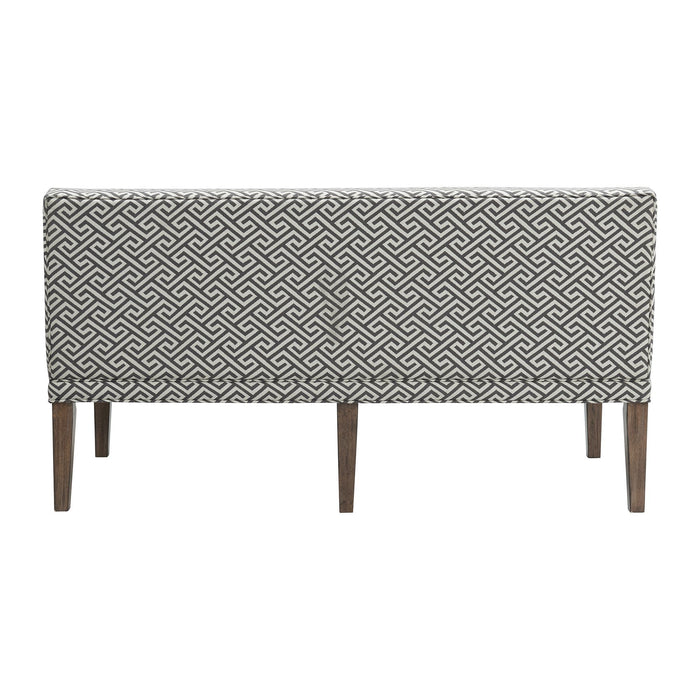 Gramercy - Upholstered Dining Settee - Dark Brown – Upholstered Benches by Elements International at Furniture Wholesale Plus , Nashville furniture store