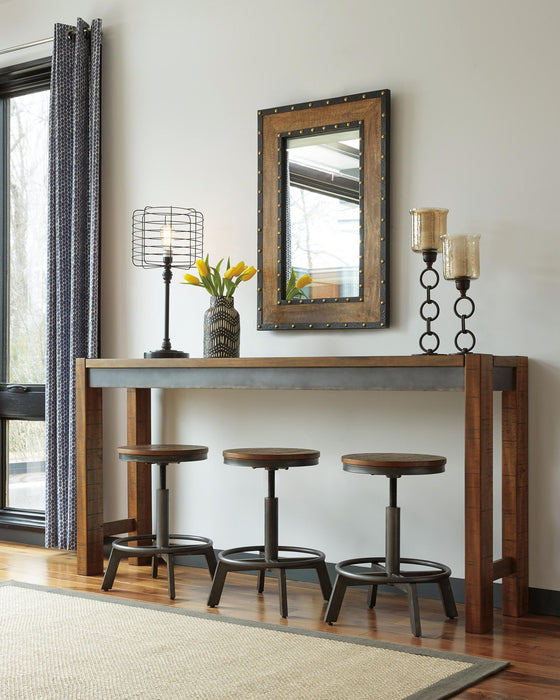 Torjin - Long Counter Table - Dark Brown – Counter Tables by Signature Design by Ashley® at Furniture Wholesale Plus , Nashville furniture store