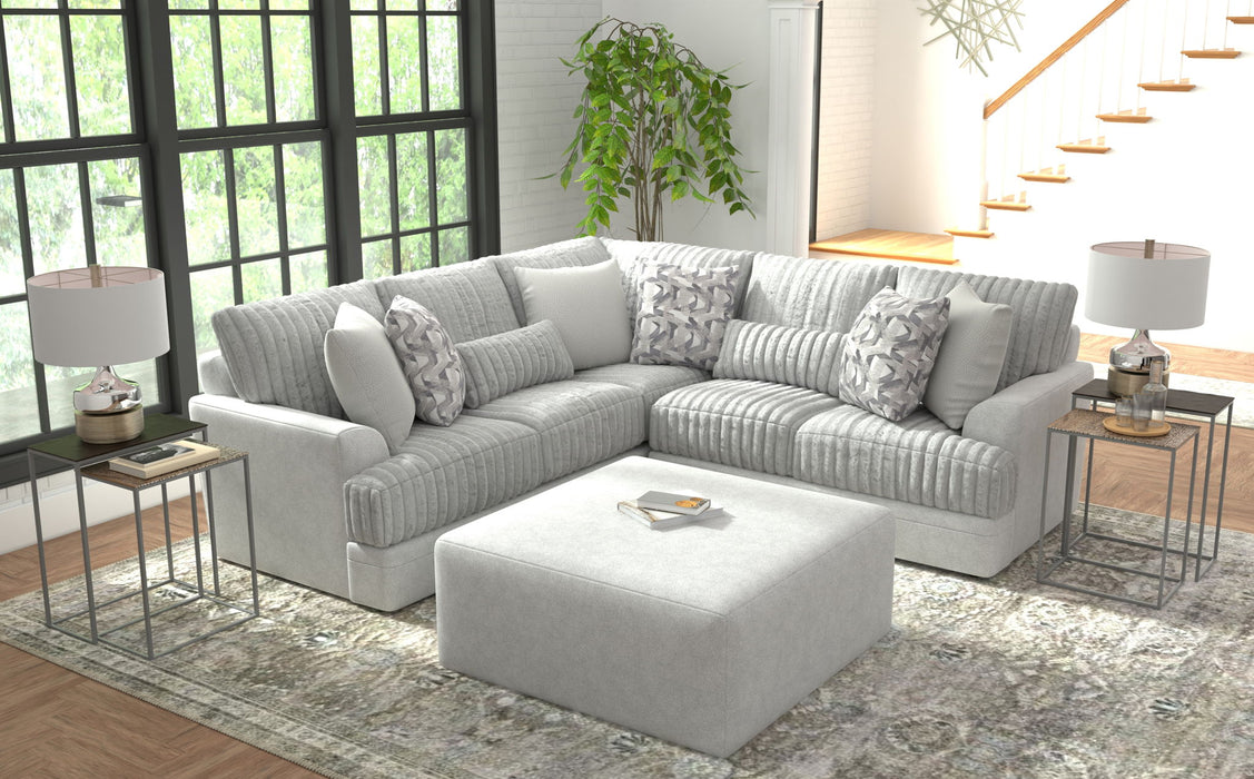 Titan - Sectional With Comfort Coil Seating, Cocktail Ottoman And Accent Pillows Included – 2 Piece Living Room Sets by Jackson at Furniture Wholesale Plus , Nashville furniture store