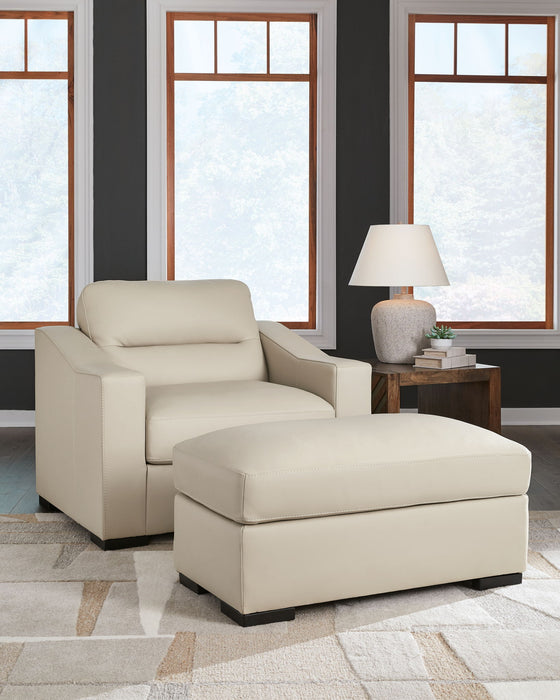 Treasure Trove - 2 Pc. - Chair And A Half, Ottoman - Almond – Stationary Chair & Ottoman by Signature Design by Ashley® at Furniture Wholesale Plus , Nashville furniture store