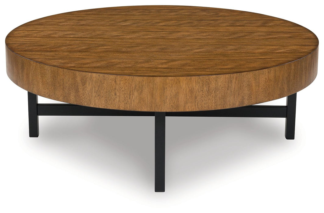Steenlage - Occasional Table Set (Set of 2) - Brown / Black – Table Sets by Signature Design by Ashley® at Furniture Wholesale Plus , Nashville furniture store