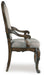 Maylee - Dining Upholstered Arm Chair (Set of 2) - Dark Brown – Chair Sets by Signature Design by Ashley® at Furniture Wholesale Plus , Nashville furniture store