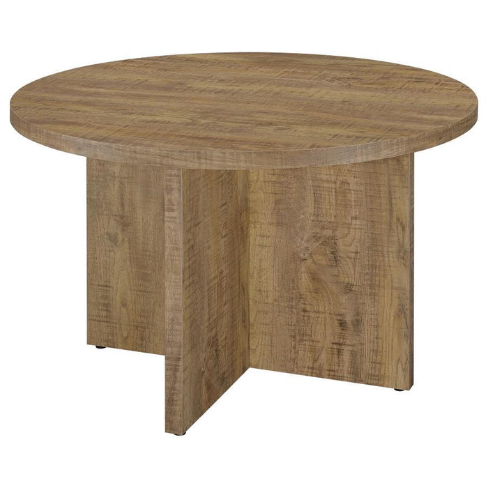 Jamestown - Round Composite Wood Dining Table - Mango – Dining Tables by CoasterEveryday at Furniture Wholesale Plus , Nashville furniture store
