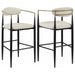 Tina - Metal Pub Height Bar Stool With Upholstered Back And Seat (Set of 2) - Premium Stool Sets from Coaster Fine Furniture - Just $429! Shop now at Furniture Wholesale Plus  We are the best furniture store in Nashville, Hendersonville, Goodlettsville, Madison, Antioch, Mount Juliet, Lebanon, Gallatin, Springfield, Murfreesboro, Franklin, Brentwood