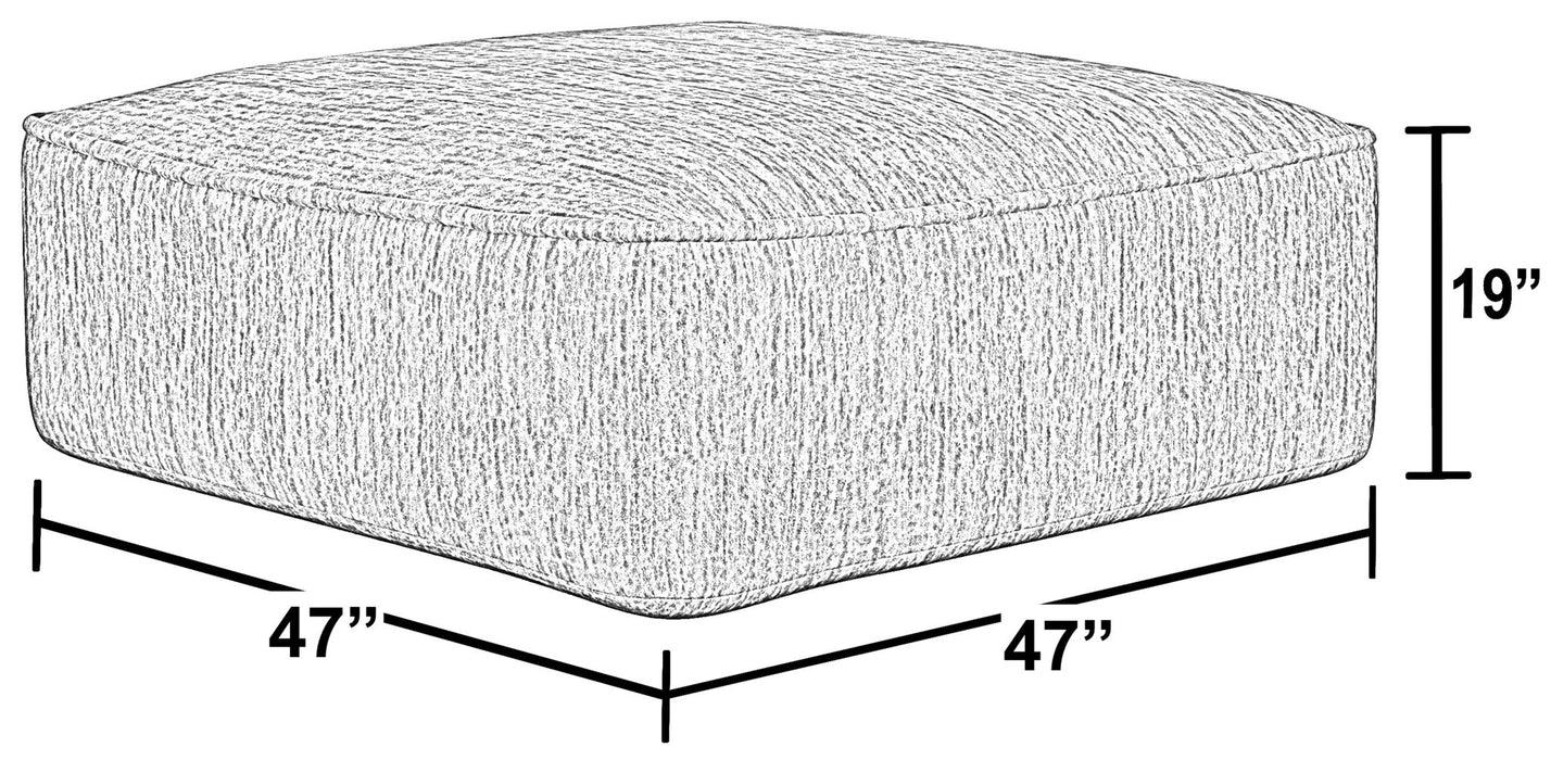 Bucktown - Cocktail Ottoman - Parchment – Coffee Table Ottomans by Jackson at Furniture Wholesale Plus , Nashville furniture store