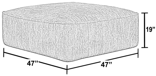 Bucktown - Cocktail Ottoman - Parchment – Coffee Table Ottomans by Jackson at Furniture Wholesale Plus , Nashville furniture store