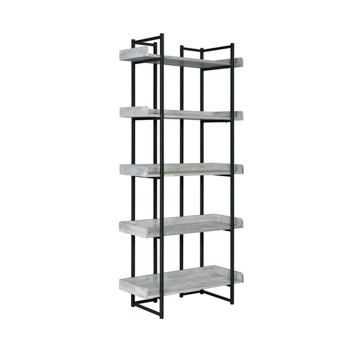 Preston - Bookshelf - Gray – Standard Bookcases by Elements International at Furniture Wholesale Plus , Nashville furniture store
