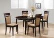 Gabriel - Extension Leaf Dining Set – 5 Piece Dining Room Sets by Coaster Fine Furniture at Furniture Wholesale Plus , Nashville furniture store