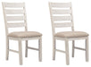 Skempton - Dining UPH Side Chair (Set of 2) - White – Chair Sets by Signature Design by Ashley® at Furniture Wholesale Plus , Nashville furniture store