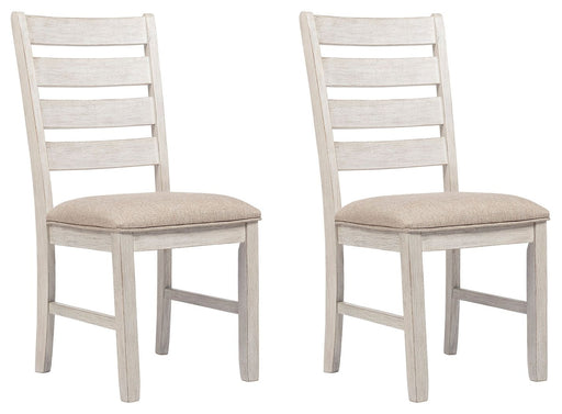 Skempton - Dining UPH Side Chair (Set of 2) - White – Chair Sets by Signature Design by Ashley® at Furniture Wholesale Plus , Nashville furniture store
